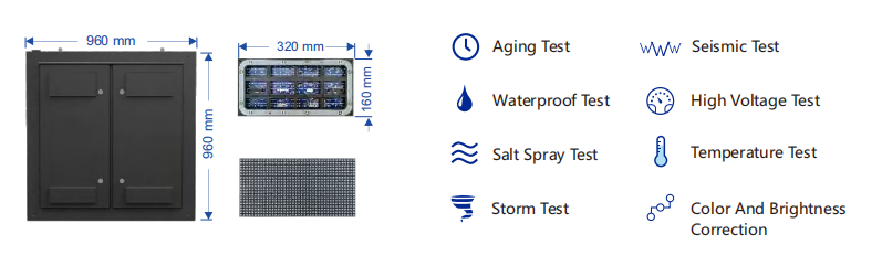 The test of DIP 570 LED Models